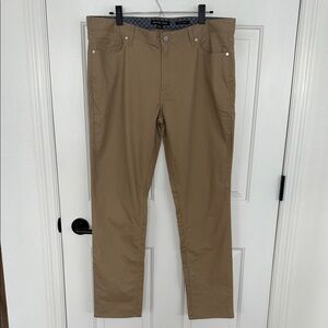 Michael Kors Men's Tan Slim Fit Pants 36Wx32L